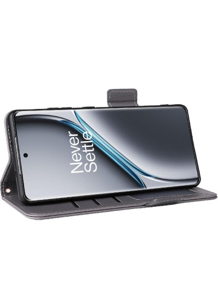 Oneplus Ace 3 Pro Için Flip Case Yan Toka Cüzdan Kart Yuvaları Tutucu Pu (Yurt Dışından)