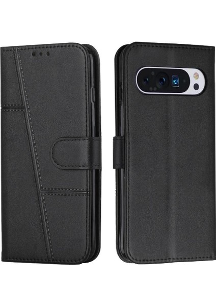 Google Pixel 9 Pro Xl Kickstand Kart Ekleme Tam Tarafı Için Flip Case (Yurt Dışından)