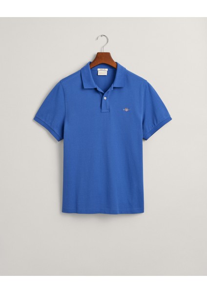 Erkek Mavi Regular Fit Logolu Polo 2210.407 fırsatları