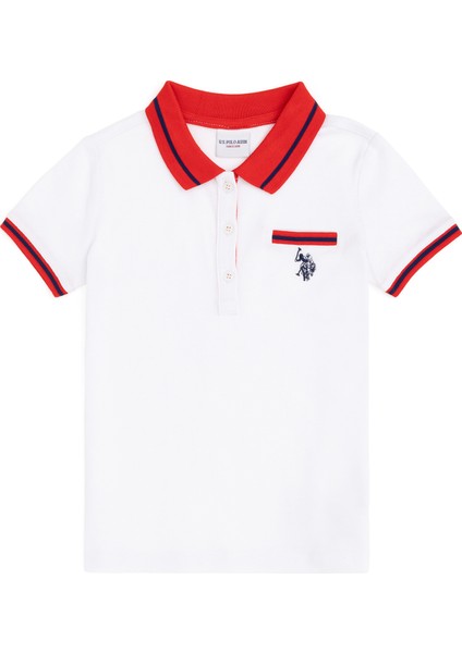 U.S. Polo Assn. Kız Çocuk Beyaz T-Shirt 50288680-VR013