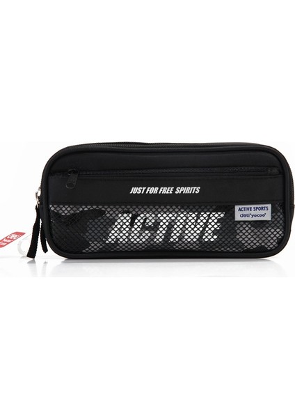 Çok Fonksiyonlu Büyük Kapasiteli Çift Fermuarlı Kalem Çift Katmanlı Kalem Kutusu (Yurt Dışından)