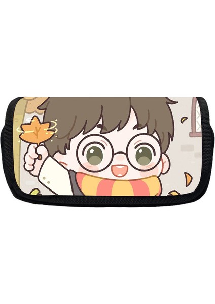 Harry Potter Çift Katmanlı Kalem Kutusu Karikatür Sevimli Çocuk Kalem Kutusu (Yurt Dışından)