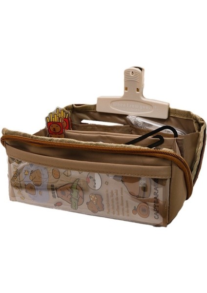 Büyük Kapasiteli Kalem Kutusu, Basit Saklama Kırtasiye Çantası (Yurt Dışından)