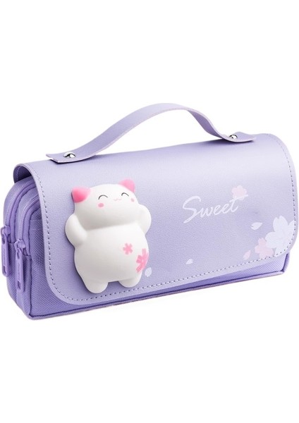 Öğrenci Dekompresyon Kalem Kutusu Tutam Büyük Kapasiteli Kalem Kutusu Dekompresyon Kolye Ins Kız Kalp Sevimli Kalem Kutusu Kırtasiye Kutusu (Yurt Dışından)