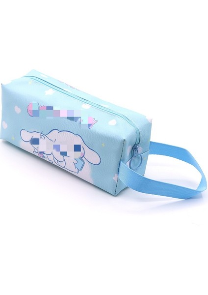 Yeni Sevimli Karikatür Küçük Kütüphane Tek Katmanlı Pu Kalem Çantası Büyük Kapasiteli Öğrenci Kırtasiye Çantası Kalem Çantası Saklama Çantası (Yurt Dışından)