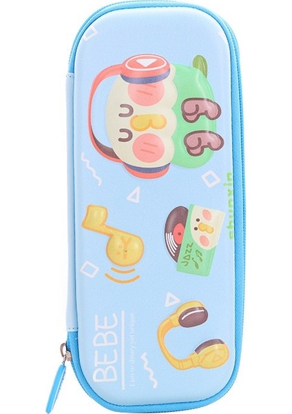 Öğrenci Kırtasiye Kutusu Yeni Kalem Çantası Sevimli Karikatür Kırtasiye Malzemesi Saklama Kutusu Büyük Kapasiteli 3D Üç Boyutlu Fermuarlı Kalem Kutusu (Yurt Dışından)