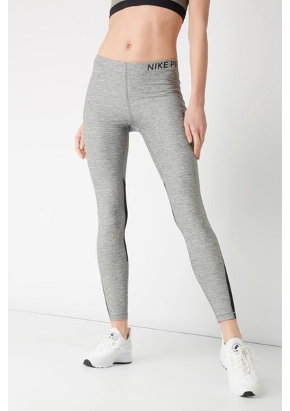 Dri Fit Pro Kadın Antreman Tayt Gri