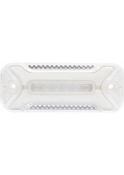Çeray Neon Model Yan Lamba -Yeni Ürün- 12V-24V Beyaz Renk uzunluk 11cm eni 4cm vida aralığı 7,7cm derinlik 2 cm