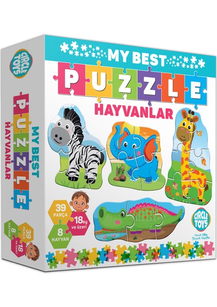 Circle Toys My Best Puzzle Hayvanlar