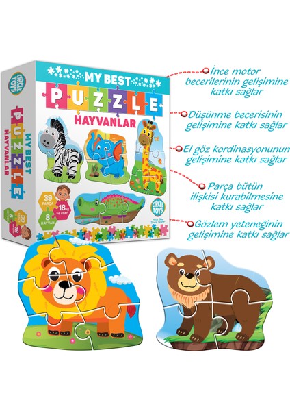 Circle Toys My Best Puzzle Hayvanlar