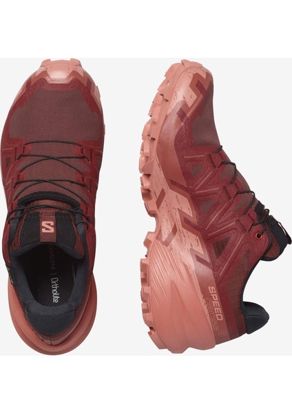 Speedcross 6 Gore-Tex Kadın Koşu Ayakkabısı - Kırmızı