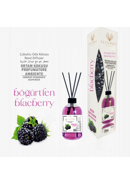 Böğürtlen Reed Diffuser Bambu Çubuklu Oda Kokusu (110ML)