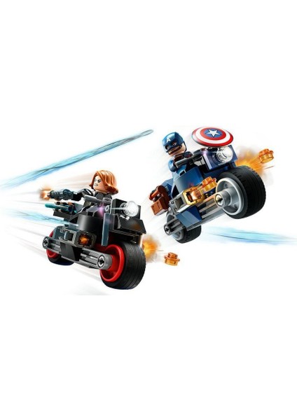 76260 LEGO Marvel Black Widow ve Kaptan Amerika Motosikletleri 130 Parça +6 Yaş modelleri
