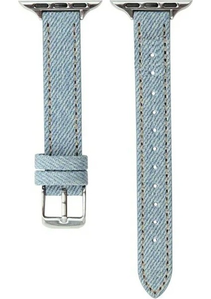 Apple Watch Uyumlu 38MM-40MM-41MM Kordon Loop Kordon Jean Kordon