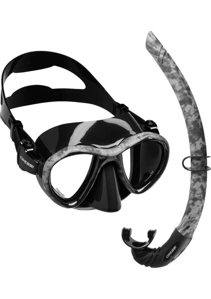 Metis Maske - Corsica Şnorkel Set Black Camo