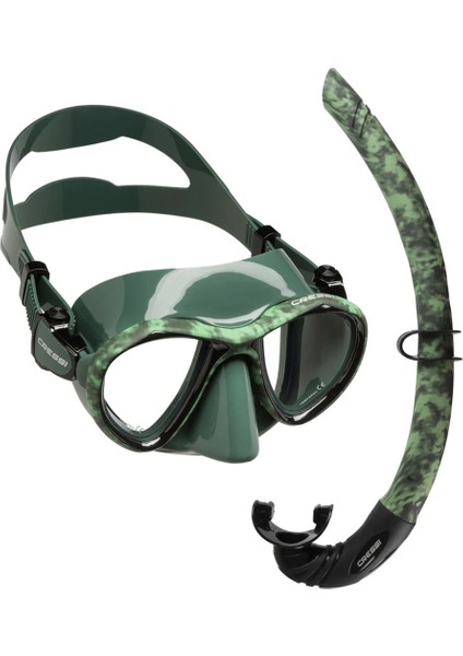 Metis Maske - Corsica Şnorkel Set Green Camo