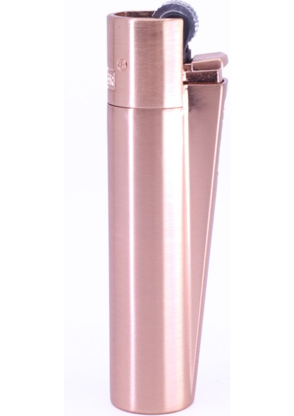 Clipper Özel Kutusunda Metal Çakmak - Mat Rose Gold (Brushed Rose Gold)