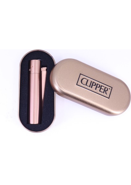 Clipper Özel Kutusunda Metal Çakmak - Mat Rose Gold (Brushed Rose Gold) fırsatları