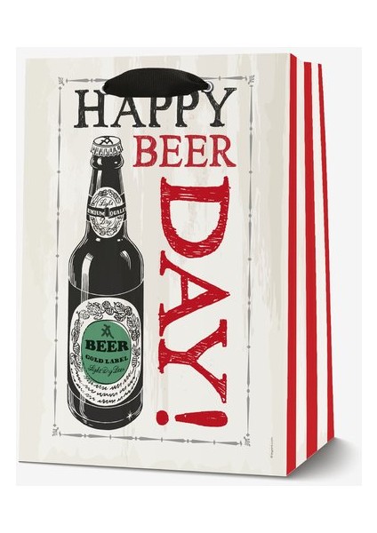 Legami GB Medium Happy Beerday Karton Çanta