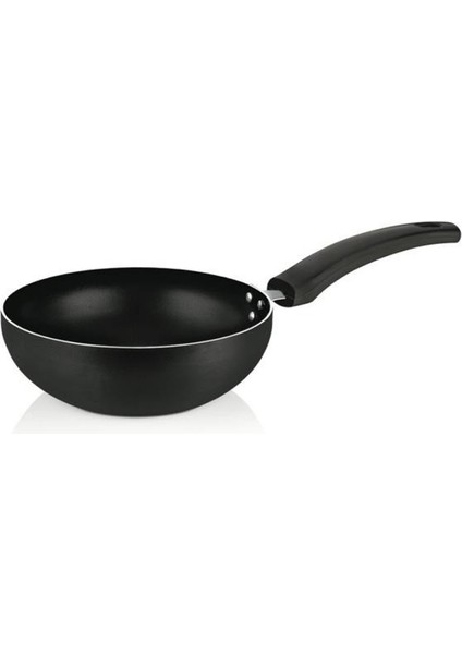 24 cm Maestro Wok Tava, Horeca Non-Stick Wok Tava 24 cm (Bakalit Kulp)