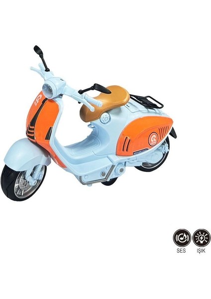 MY66-M2243 Çek Bırak Sesli ve Işıklı 1:10 Die-Cast Clasic Vp Motosiklet fiyatları