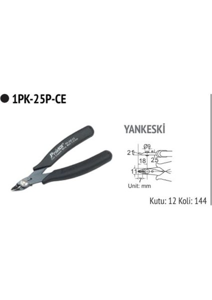 1PK-25P-CE Elektronikçi Yan Keski