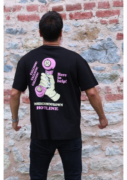 Tişört Unisex Over Size Ön Baskılı %100 Pamuk Kaliteli Ürün