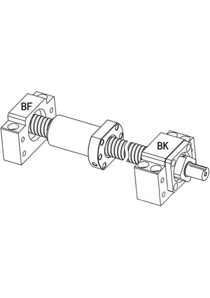 Bf 25 Vidalı Mil Uç Yatakları 25 mm