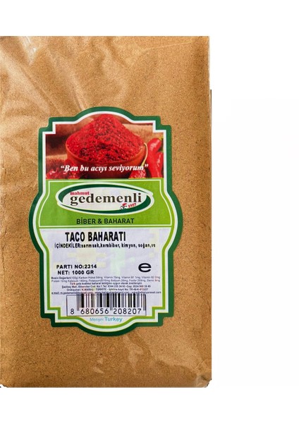 Taco Baharatı 1000 gr
