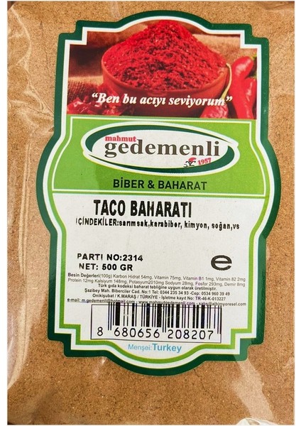 Taco Baharatı 500 gr