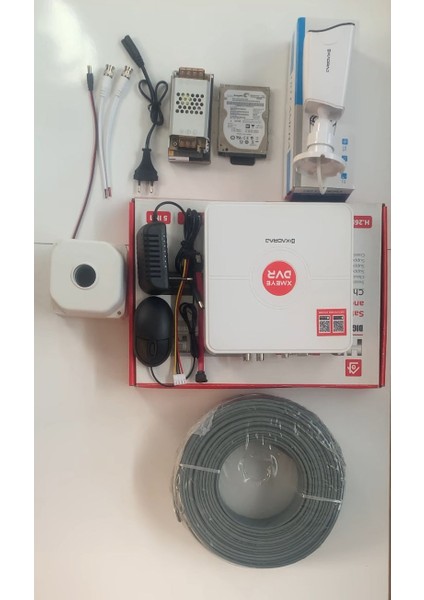 1 Kameralı Set - 5mp Sony Seculensli 1080P Full Hd Ahd,8 Ultra Warm, Gece Renkli, LED Güvenlik Kamerası, Plastik Kasa modelleri