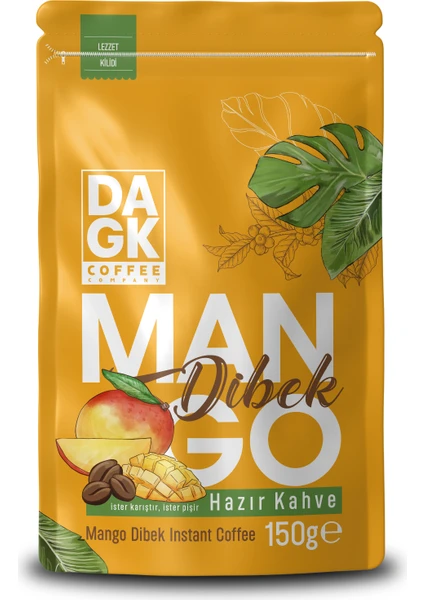 Mango Dibek Kahvesi 150g  (Mango Aromalı Hazır Kahve) İster Karıştır, İster Pişir