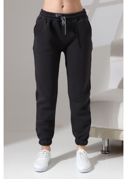 Şardonlu Penye Kompakt Paçası Lastikli Eşofman 21629 Füme fiyatları