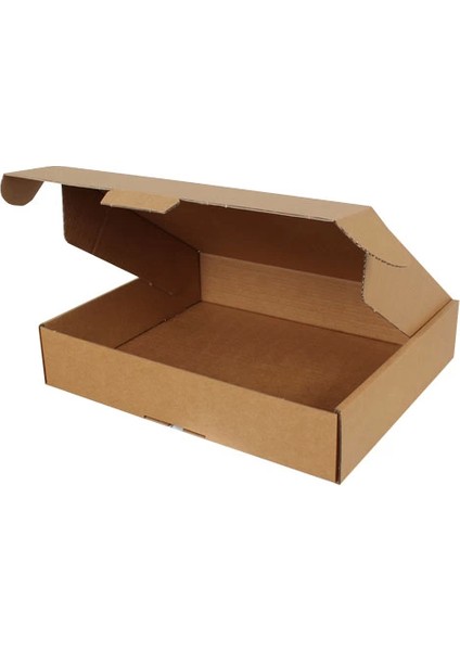 39 x 22 x 8 cm Çift Oluklu Kilitli Kutu - Kraft