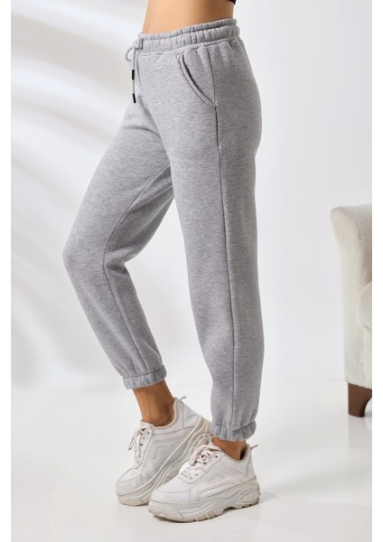 Şardonlu Penye Kompakt Paçası Lastikli Eşofman 21629 Grimelanj modelleri