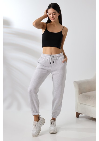 Şardonlu Penye Kompakt Paçası Lastikli Eşofman 21629 Karmelanj fiyatları