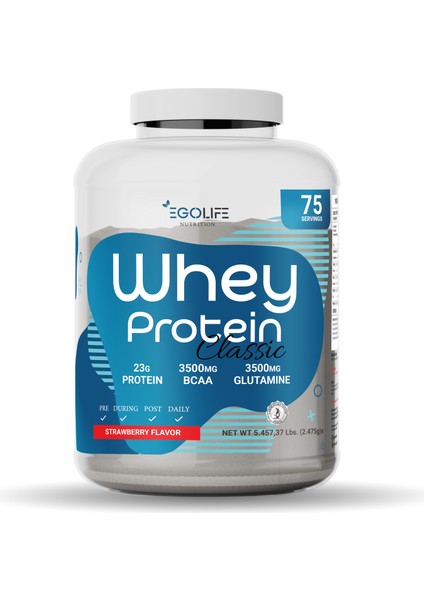 Egolife Nutrition Whey Protein Classic 2475 Gr 75 Servis