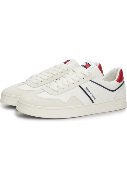 Tommy Hilfiger Tjm Leather Retro Cupsole Mavi Erkek Sneaker