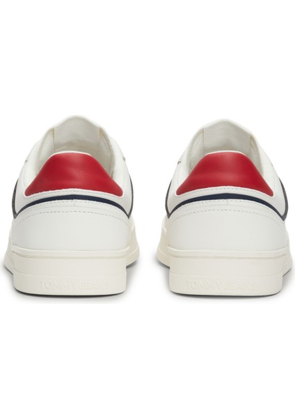 Tommy Hilfiger Tjm Leather Retro Cupsole Mavi Erkek Sneaker