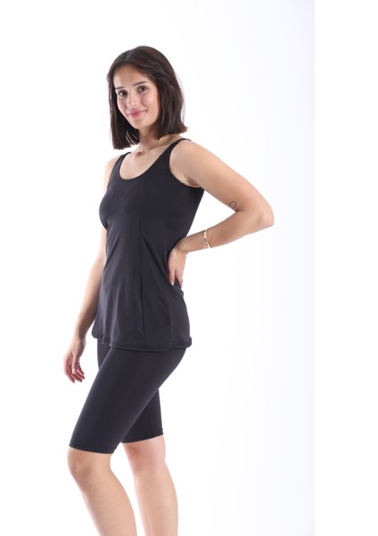 Kadın Dizüstü Taytlı Tankini Mayo Takımı 38-52 fiyatları