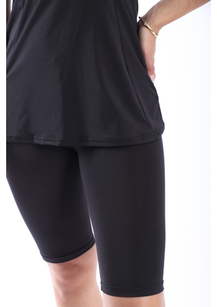 Kadın Dizüstü Taytlı Tankini Mayo Takımı 38-52 fırsatları