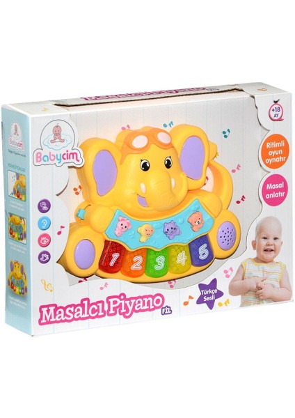 Birlik Toys 855-31A-24  , Babycim Masalcı Piyano-Fil