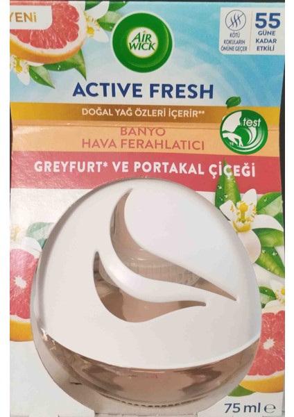 Air Wick Decopshere Active Fresh Banyo Rahatlatıcı - Greyfurt ve Portakal Çiçeği