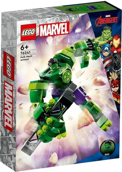 76241 LEGO Marvel - Hulk Robot Zırhı 138 Parça +6 Yaş