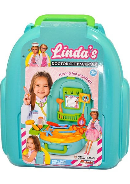 03843 Linda'nın Doktor Set Sırt Çantası - Fen Toys