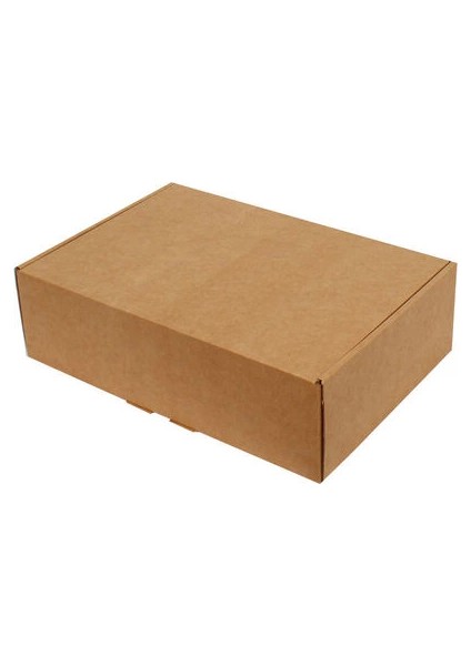 28 x 19 x 6 cm Kilitli Kutu - Kraft