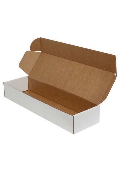 35 x 10 x 7 cm Kilitli Kutu - Beyaz