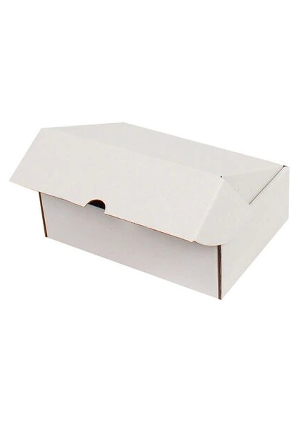 20 x 13 x 3,8 cm Kilitli Kutu - Beyaz