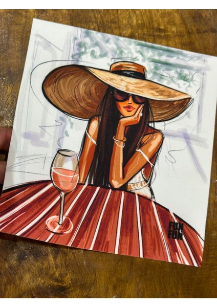 Renkli Rasarım Kız Görselli Arma Dikiş Aplike 19X18 cm