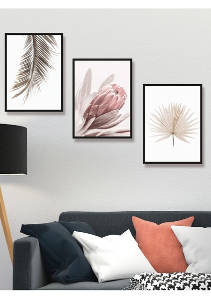 Tekno Trust Çok Renkli Modern Sanatsal Uv Baskı Mdf Dekoratif Tablo Mdf 3 Çerçevesiz Modern